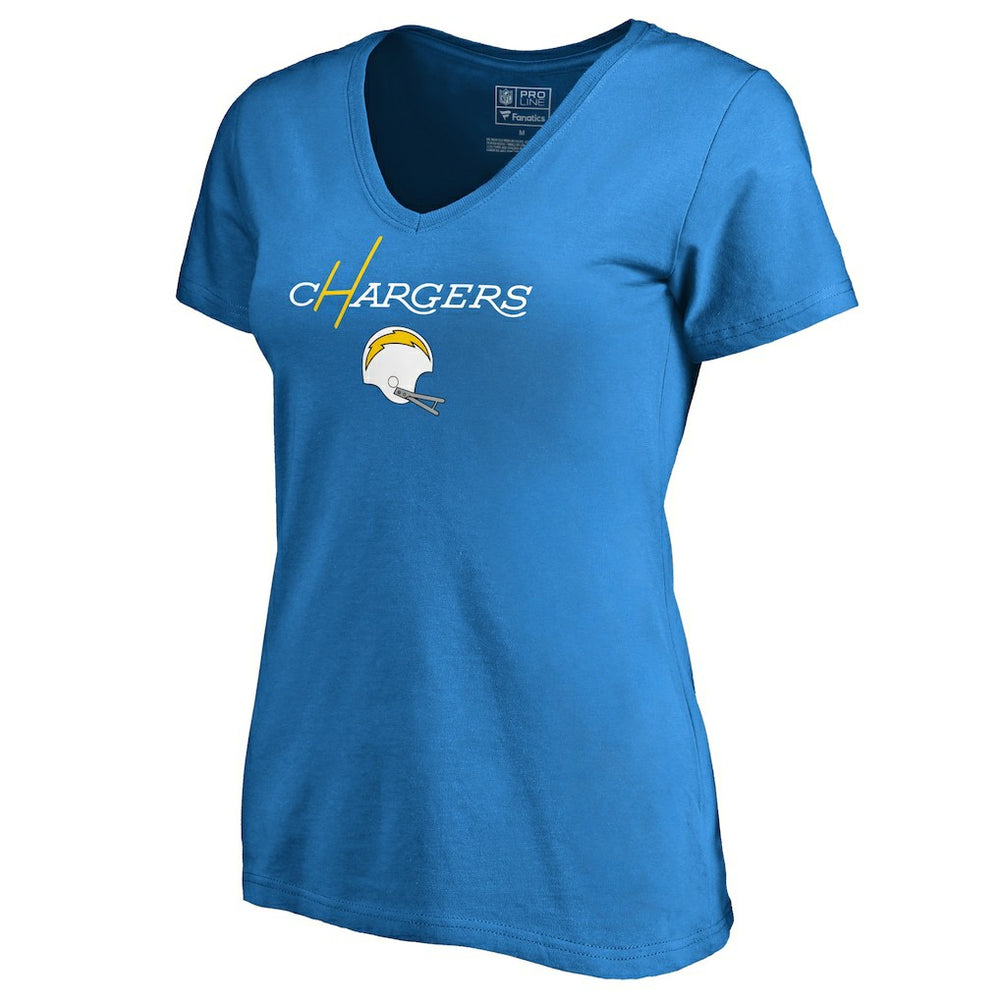 Los Angeles Chargers Women's Vintage Team Lockup V-Neck T-Shirt | NFL Near me