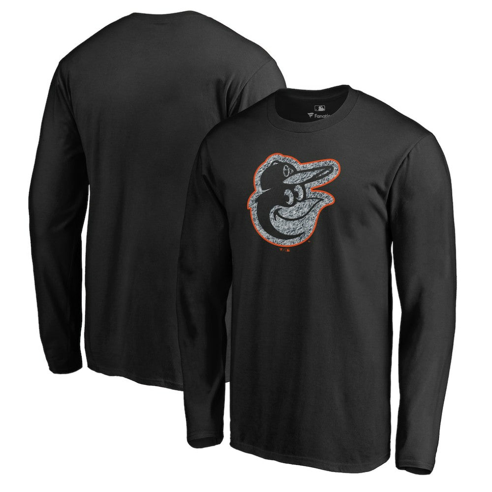 Baltimore Orioles Static Logo Long Sleeve T-Shirt - MLB T-shirts