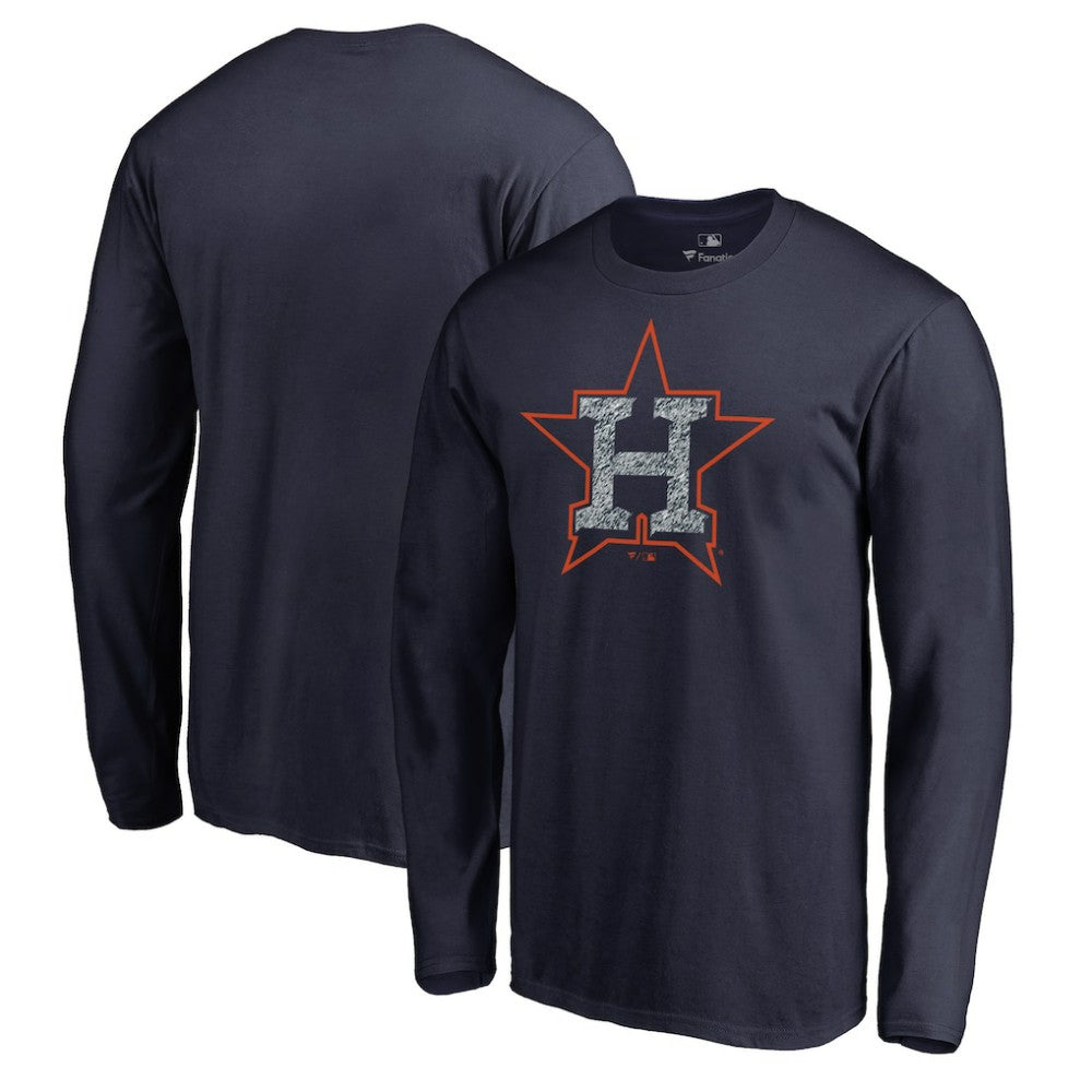 Houston Astros Static Logo Long Sleeve T-Shirt - MLB T-shirts