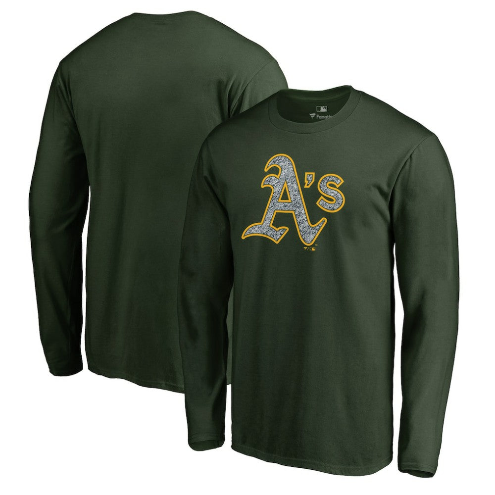 Athletics Static Logo Long Sleeve T-Shirt - MLB T-shirts