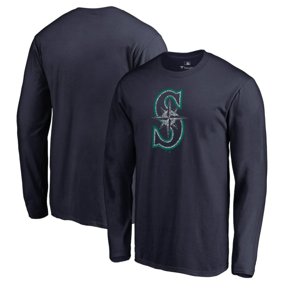 Seattle Mariners Static Logo Long Sleeve T-Shirt - MLB T-shirts