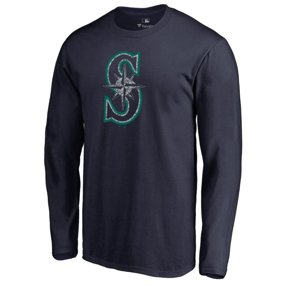 Seattle Mariners Static Logo Long Sleeve T-Shirt - MLB T-shirts