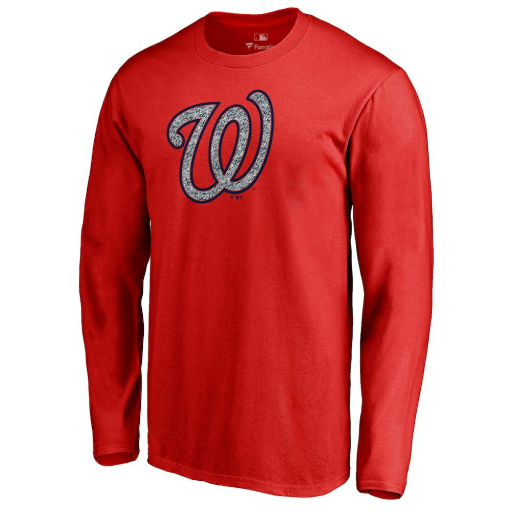 Washington Nationals Static Logo Long Sleeve T-Shirt - MLB T-shirts