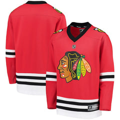 Chicago Blackhawks Fanatics Youth Home Replica Blank Jersey -  NHL Jerseys