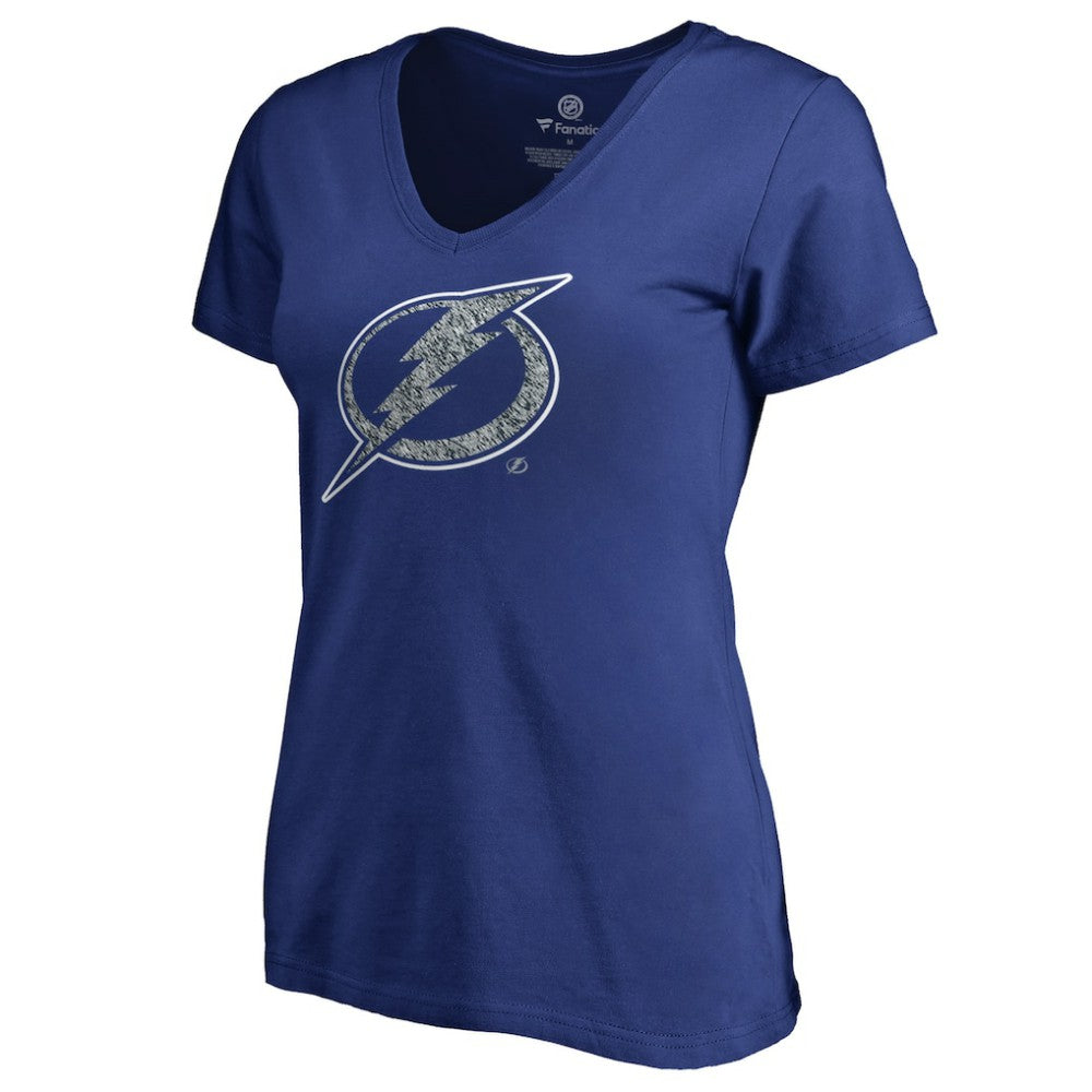 Tampa Bay Lightning Women's Static Logo V-Neck T-Shirt -  NHL T-shirts