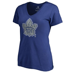 Toronto Maple Leafs Women's Static Logo V-Neck T-Shirt -  NHL T-shirts