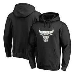 Black Chicago Bulls Marble Logo Pullover Hoodie | NBA