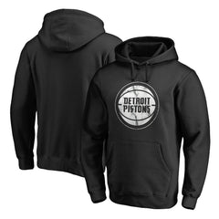 Black Detroit Pistons Marble Logo Pullover Hoodie | NBA