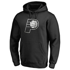 Black Indiana Pacers Marble Logo Pullover Hoodie | NBA