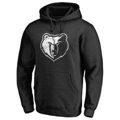 Black Memphis Grizzlies Marble Logo Pullover Hoodie | NBA