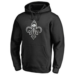 Black New Orleans Pelicans Marble Logo Pullover Hoodie | NBA