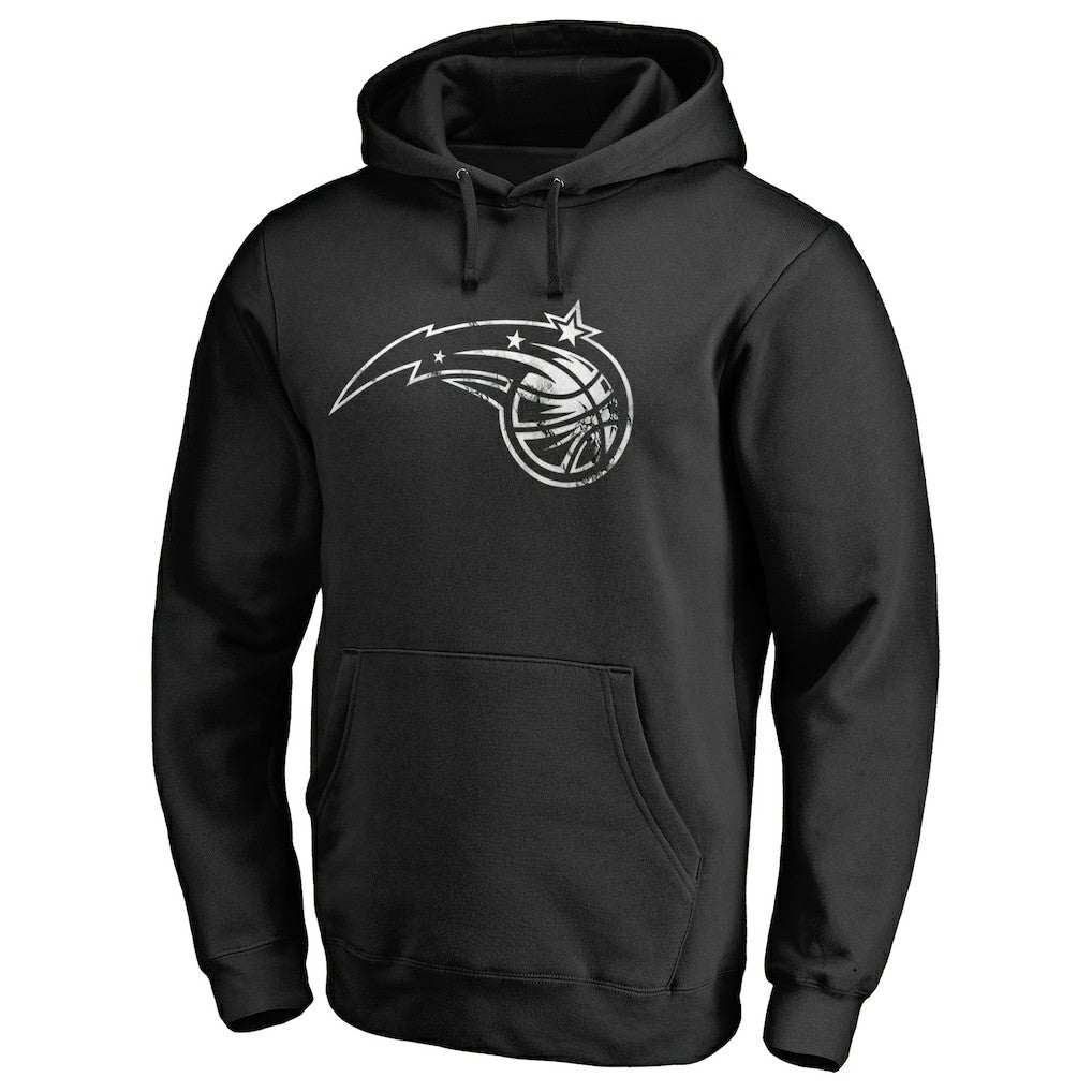 Black Orlando Magic Marble Logo Pullover Hoodie | NBA