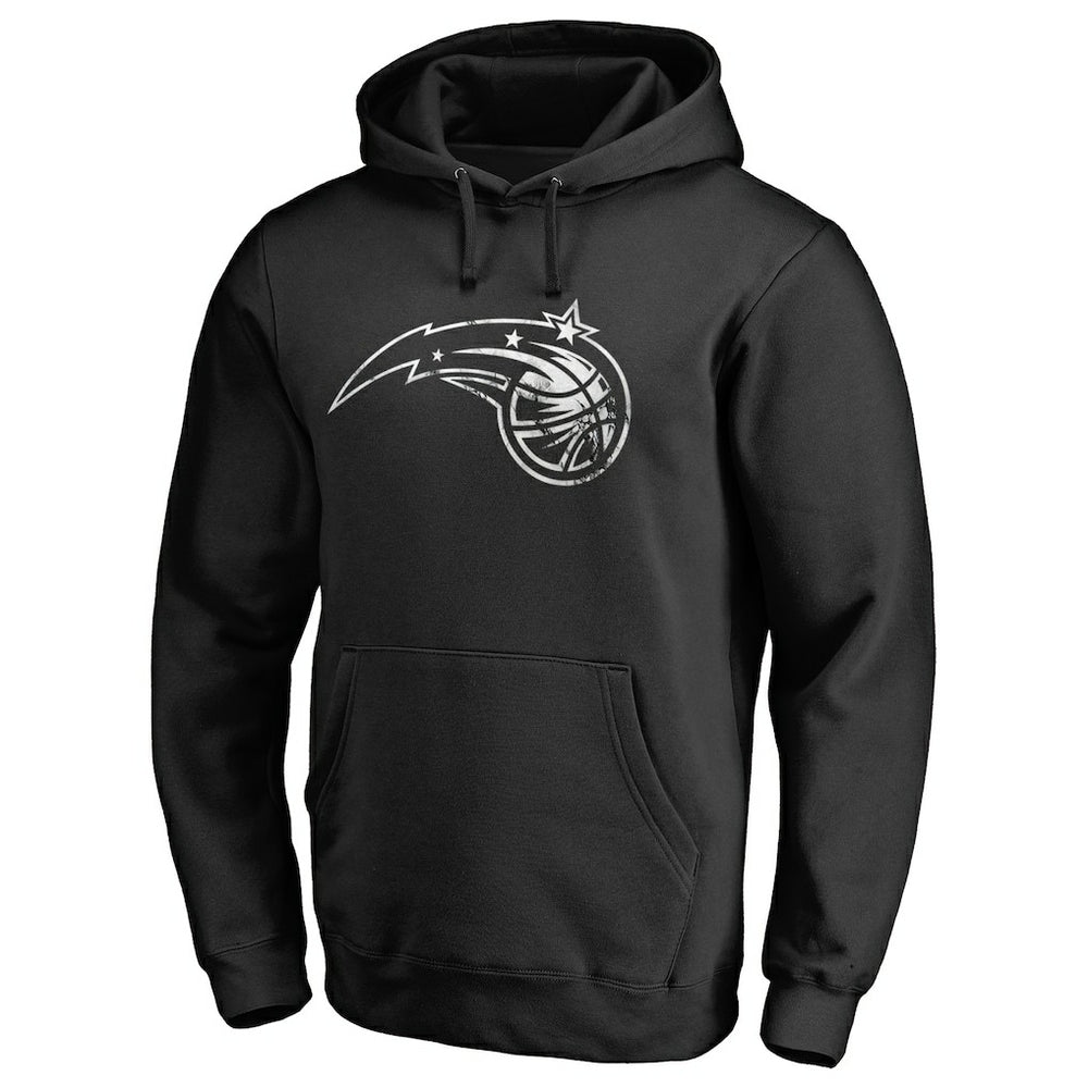 Black Orlando Magic Marble Logo Pullover Hoodie | NBA