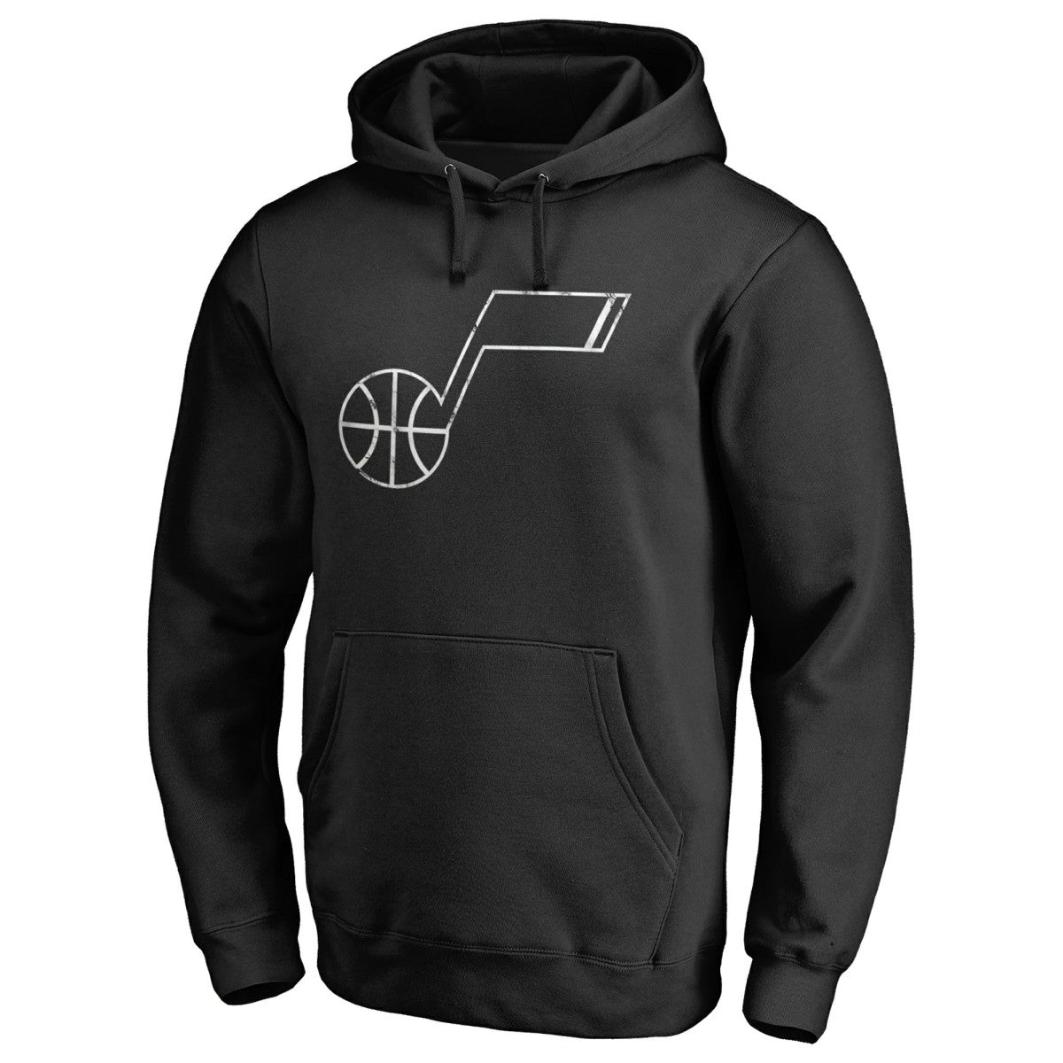 Black Utah Jazz Marble Logo Pullover Hoodie | NBA