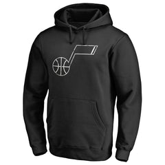 Black Utah Jazz Marble Logo Pullover Hoodie | NBA