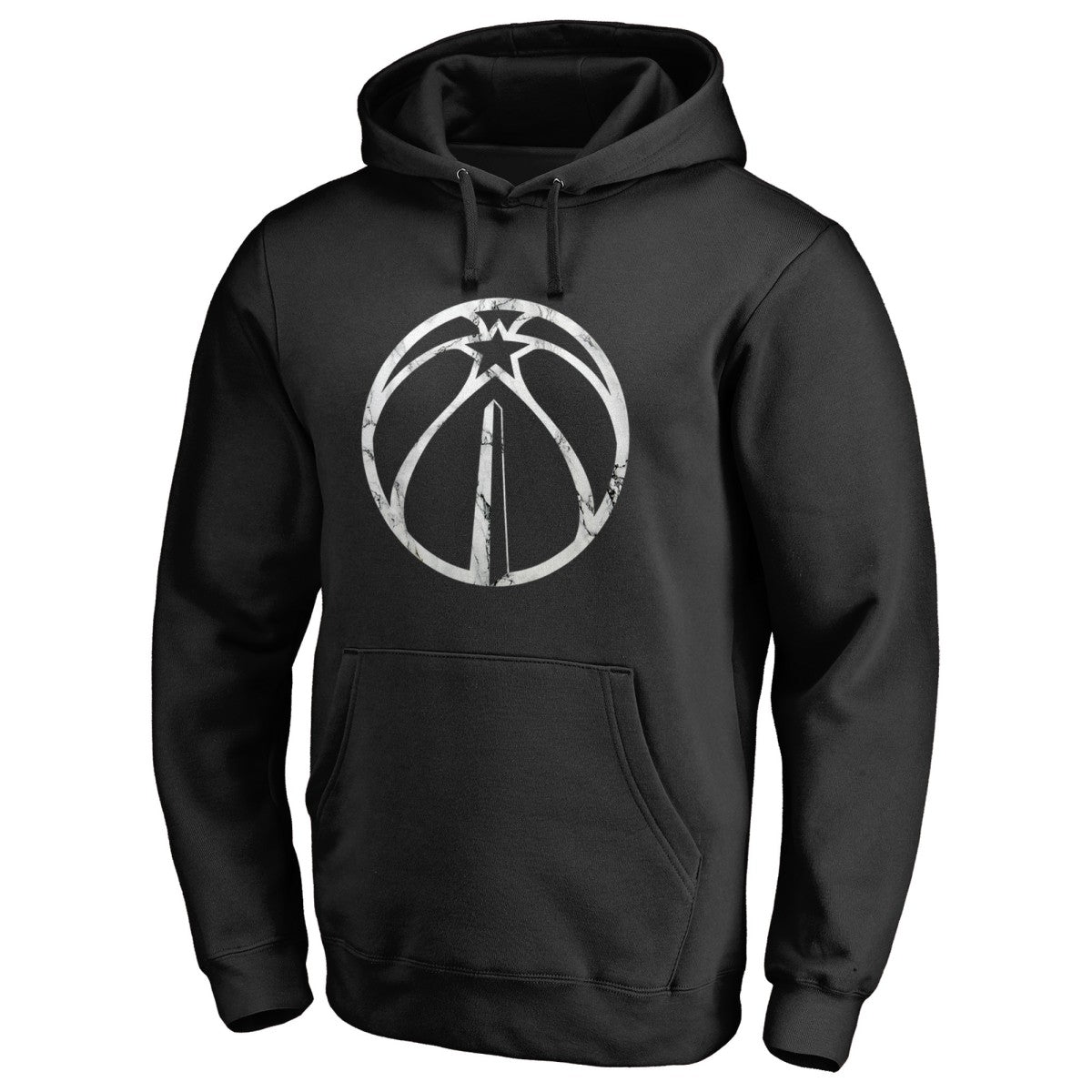 Black Washington Wizards Marble Logo Pullover Hoodie | NBA