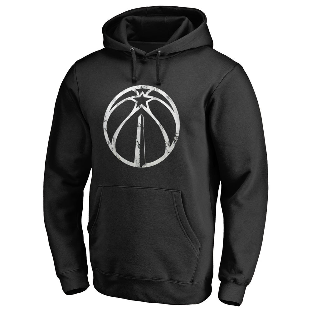 Black Washington Wizards Marble Logo Pullover Hoodie | NBA