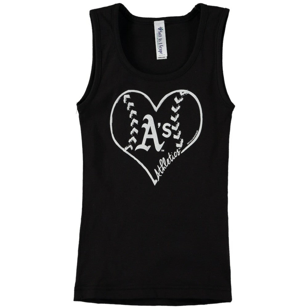 Athletics Soft as a Grape Youth Cotton Tank Top - MLB Tanks