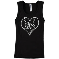Athletics Soft as a Grape Youth Cotton Tank Top - MLB Tanks