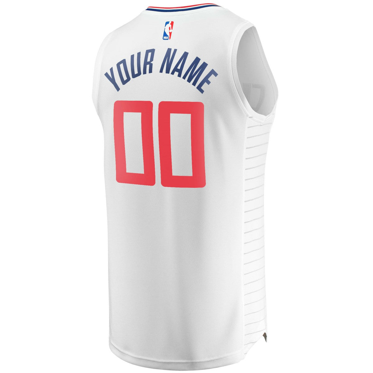 Association Edition LA Clippers Youth Fast Break Custom Replica Jersey White | NBA