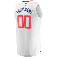 Association Edition LA Clippers Youth Fast Break Custom Replica Jersey White | NBA