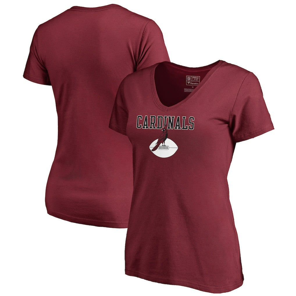 Arizona Cardinals Women's Vintage Team Lockup V-Neck T-Shirt | NFL Sale