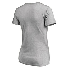 Ash Brooklyn Nets Women's Primary Logo V-Neck T-Shirt | NBA