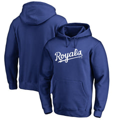 Kansas City Royals Official Wordmark Fitted Pullover Hoodie - MLB Hoodies
