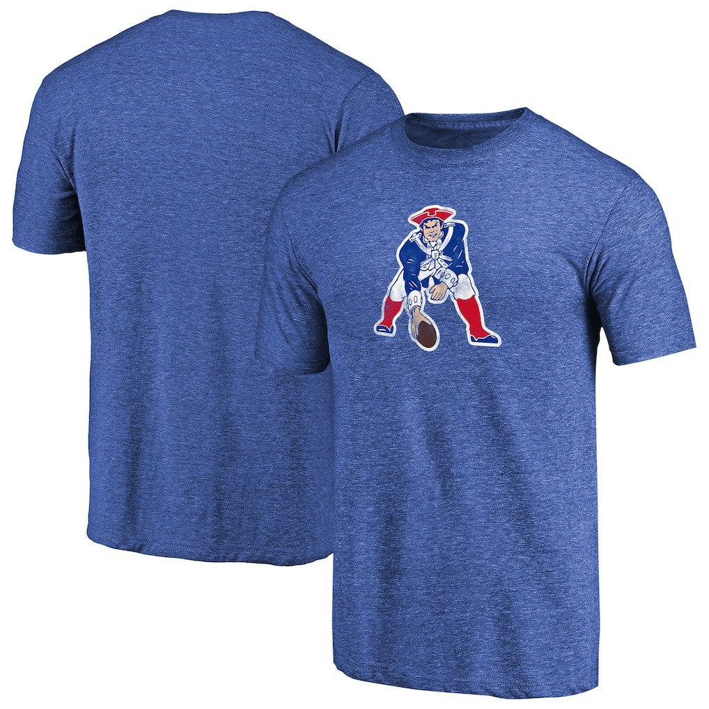 New England Patriots Throwback Logo Tri-Blend II T-Shirt | NFL Discount