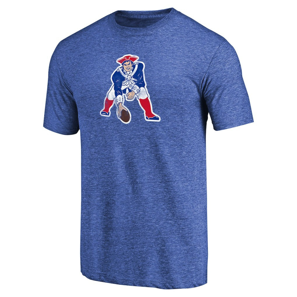 New England Patriots Throwback Logo Tri-Blend II T-Shirt | NFL Discount
