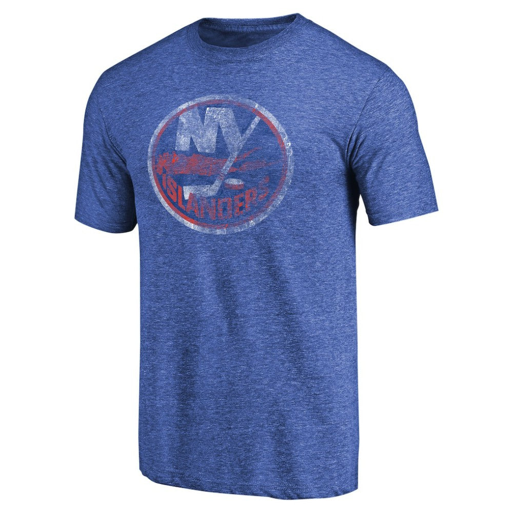 New York Islanders Throwback Vintage Logo Tri-Blend T-Shirt -  NHL T-shirts