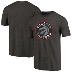 Black Toronto Raptors Distressed Logo Tri-Blend T-Shirt | NBA