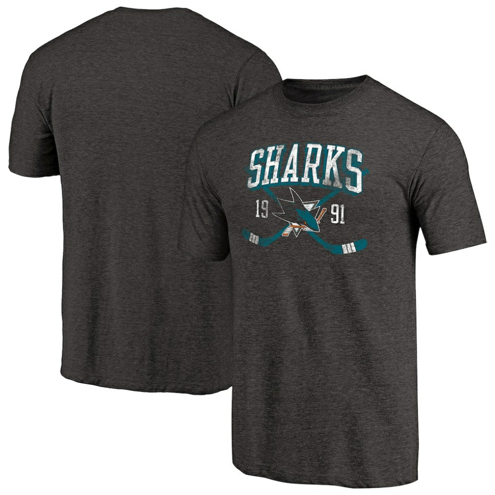San Jose Sharks Vintage Collection Line Shift Tri-Blend T-Shirt -  NHL T-shirts