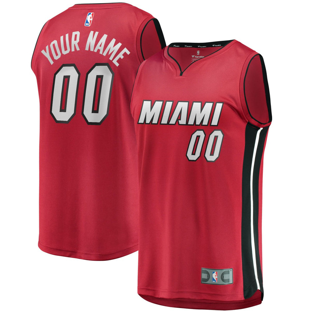 Statement Edition Miami Heat Youth Fast Break Replica Custom Jersey Red | NBA