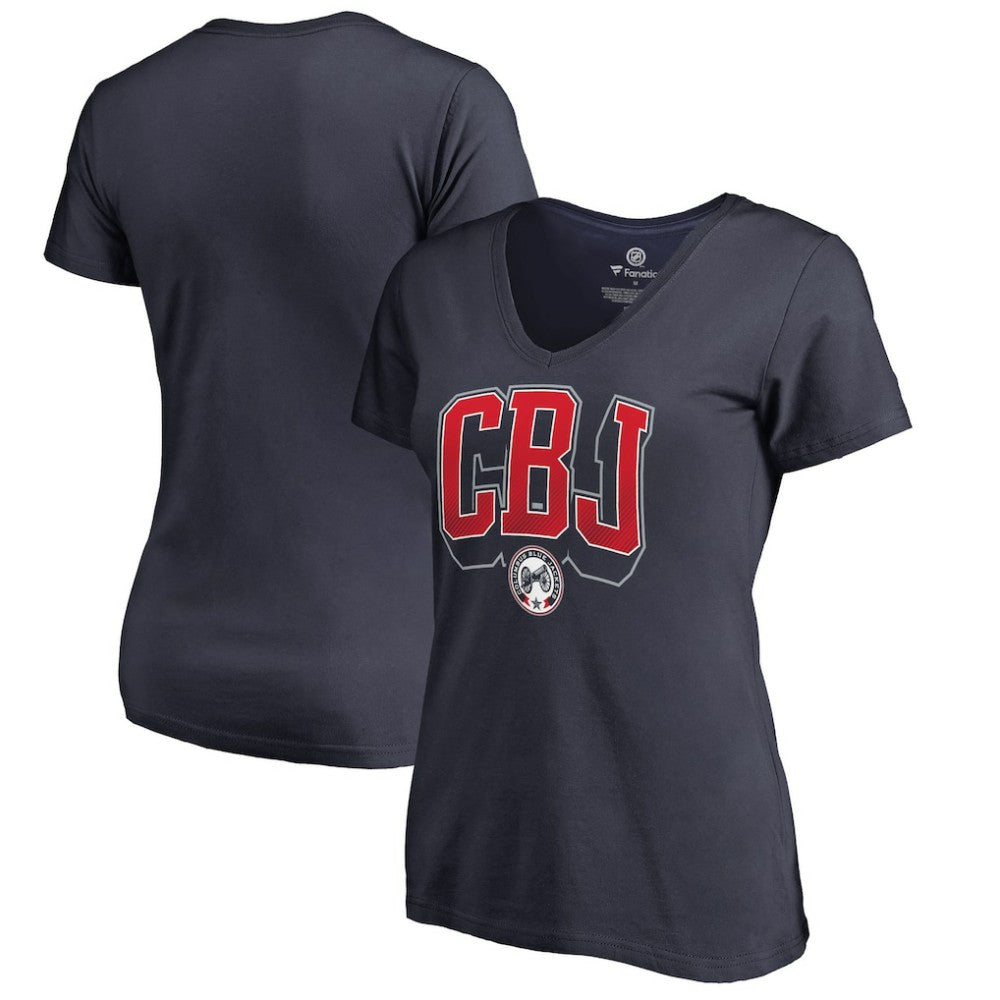 Columbus Blue Jackets Women's Fan Favorite Team Slogan V-Neck T-Shirt -  NHL T-shirts
