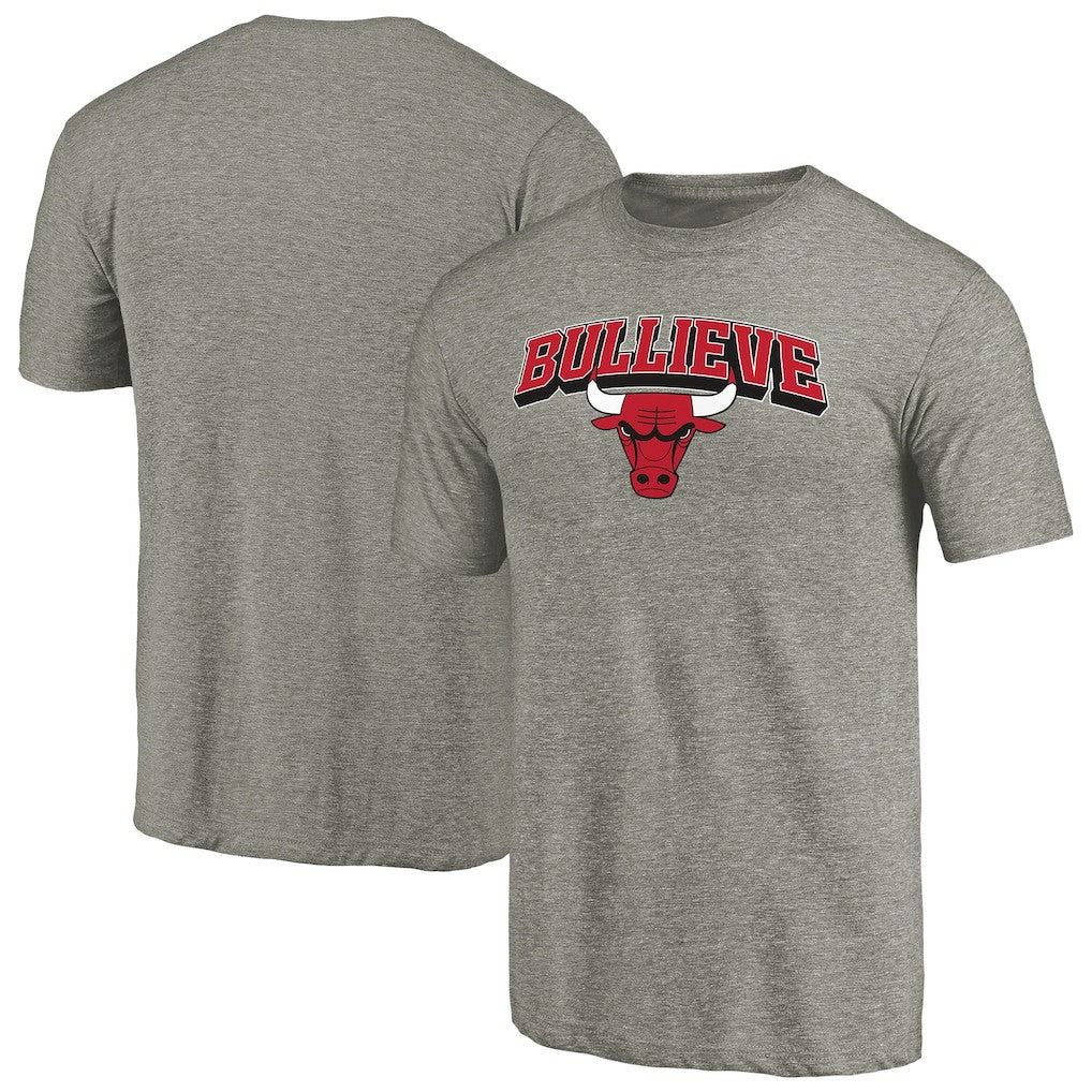 Gray Chicago Bulls Bullieve Hometown Collection Tri-Blend T-Shirt sale | NBA