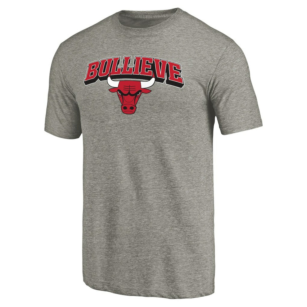 Gray Chicago Bulls Bullieve Hometown Collection Tri-Blend T-Shirt sale | NBA