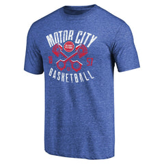 Royal Detroit Pistons Motor City Pistons Hometown Collection Tri-Blend T-Shirt sale | NBA