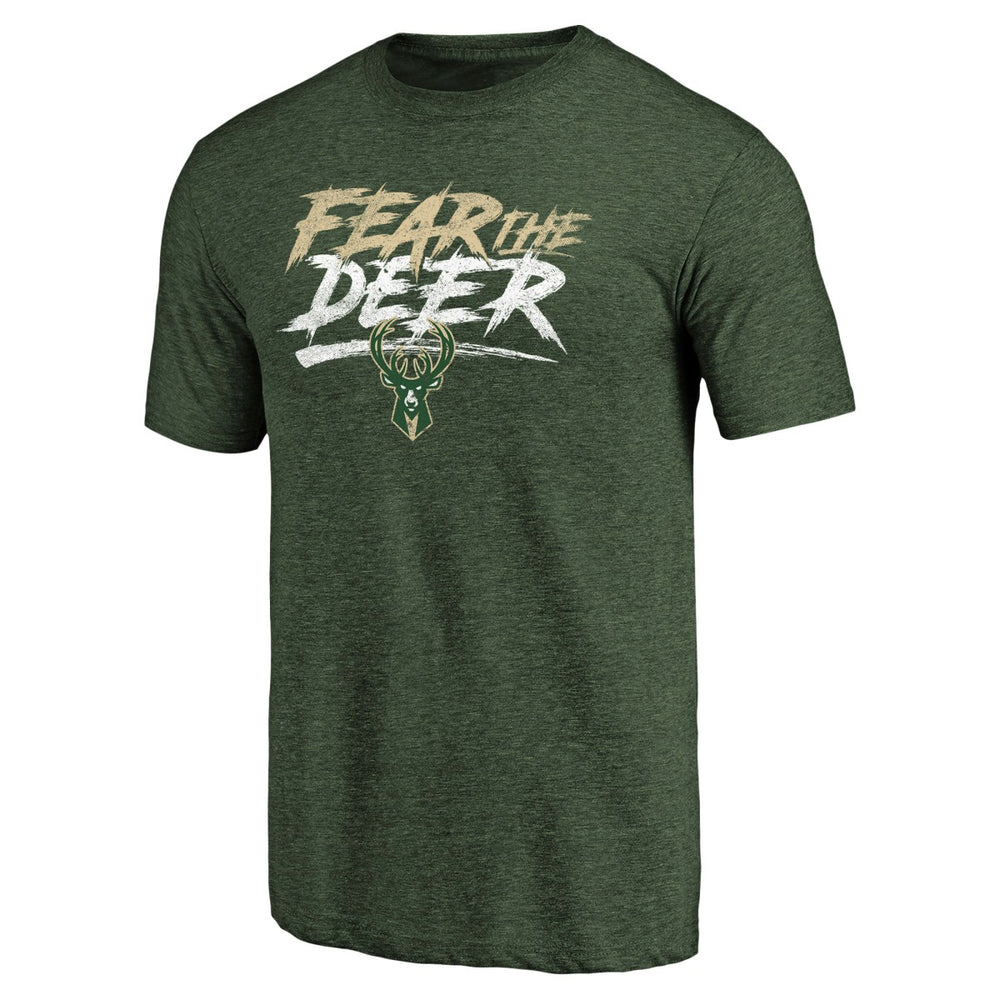 Green Milwaukee Bucks Fear the Deer Hometown Collection Tri-Blend T-Shirt | NBA