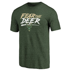 Green Milwaukee Bucks Fear the Deer Hometown Collection Tri-Blend T-Shirt | NBA