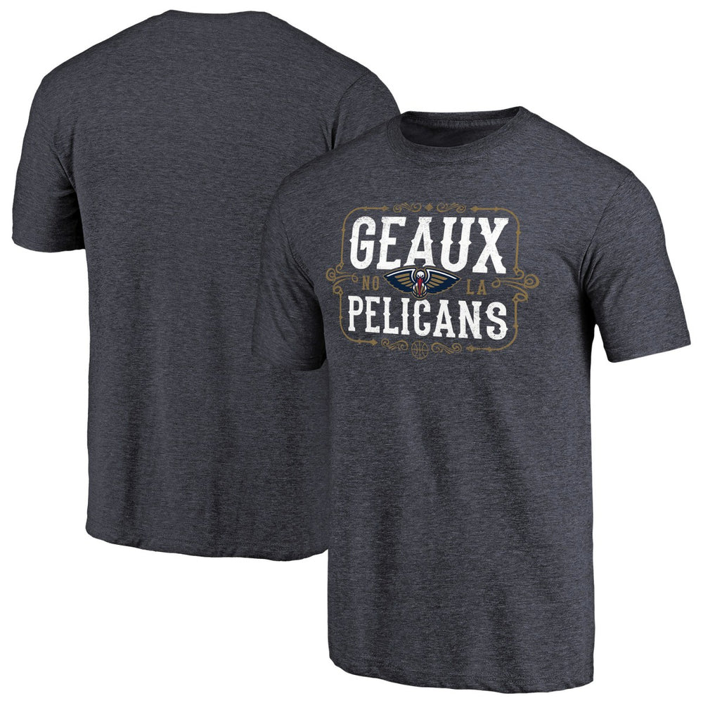 Navy New Orleans Pelicans Geaux Pelicans Hometown Collection Tri-Blend T-Shirt | NBA