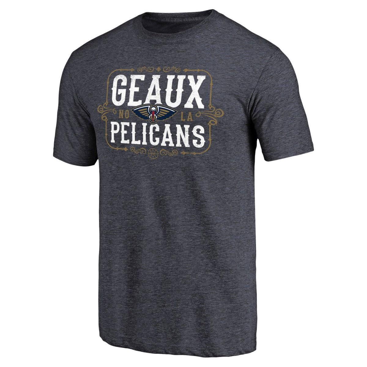 Navy New Orleans Pelicans Geaux Pelicans Hometown Collection Tri-Blend T-Shirt | NBA