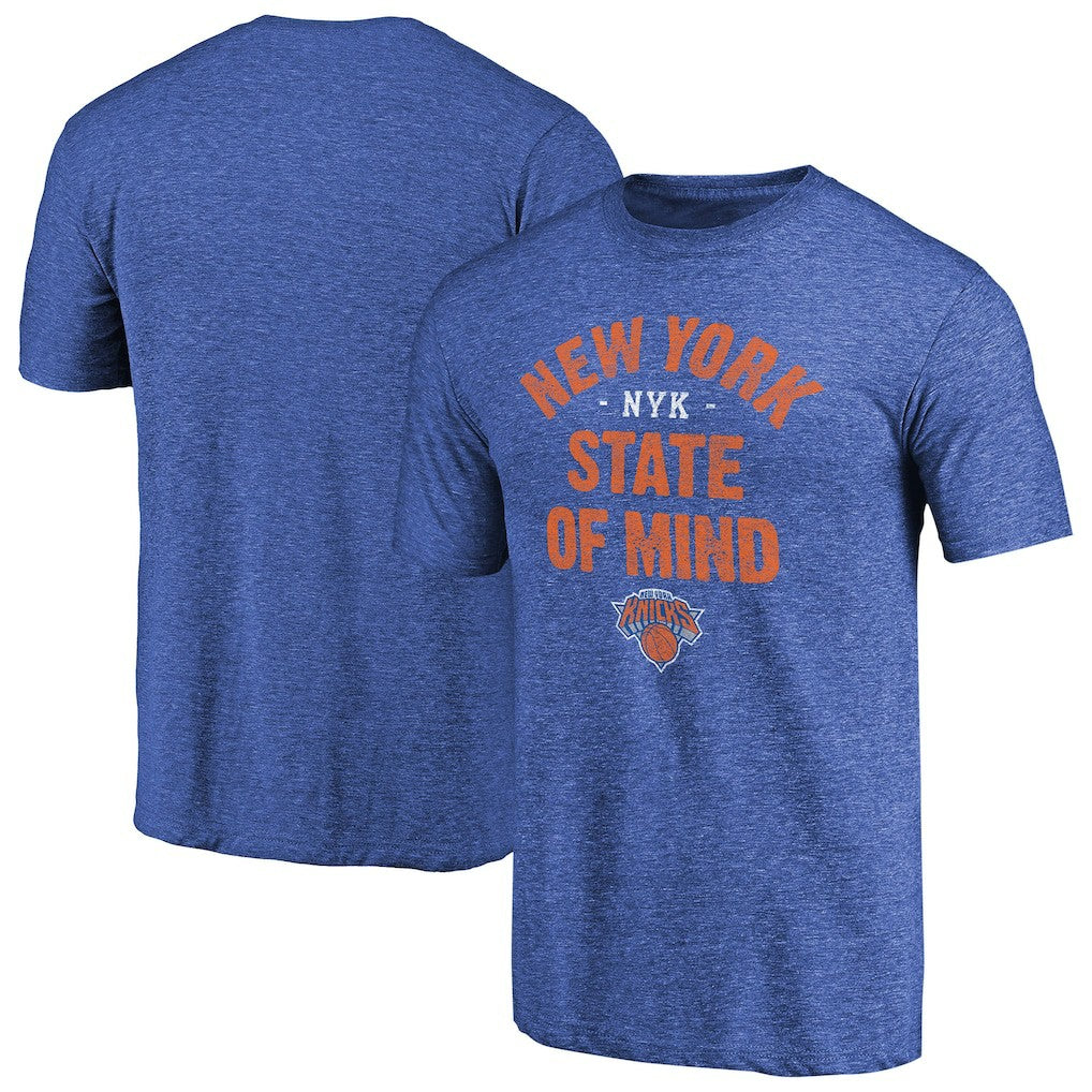 Royal New York Knicks New York State Hometown Collection Tri-Blend T-Shirt | NBA