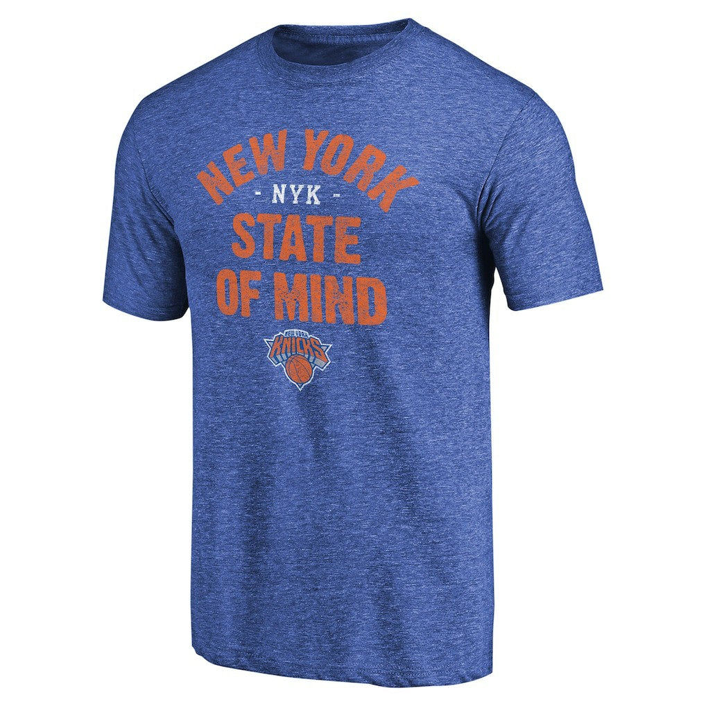 Royal New York Knicks New York State Hometown Collection Tri-Blend T-Shirt | NBA