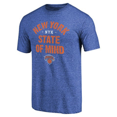 Royal New York Knicks New York State Hometown Collection Tri-Blend T-Shirt | NBA