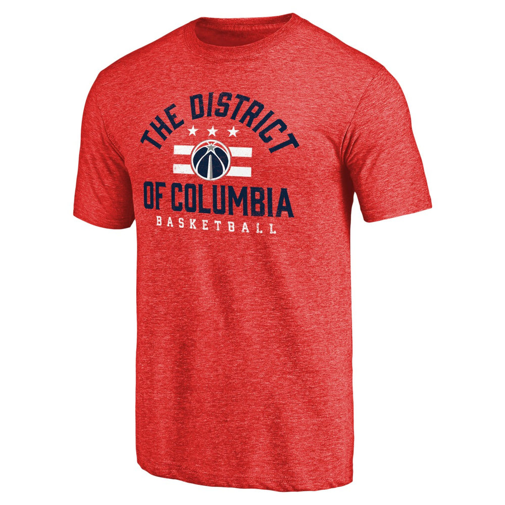 Red Washington Wizards The District Hometown Collection Tri-Blend T-Shirt | NBA