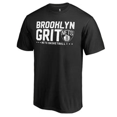 Black Brooklyn Nets Grit Stack Hometown Collection T-Shirt | NBA