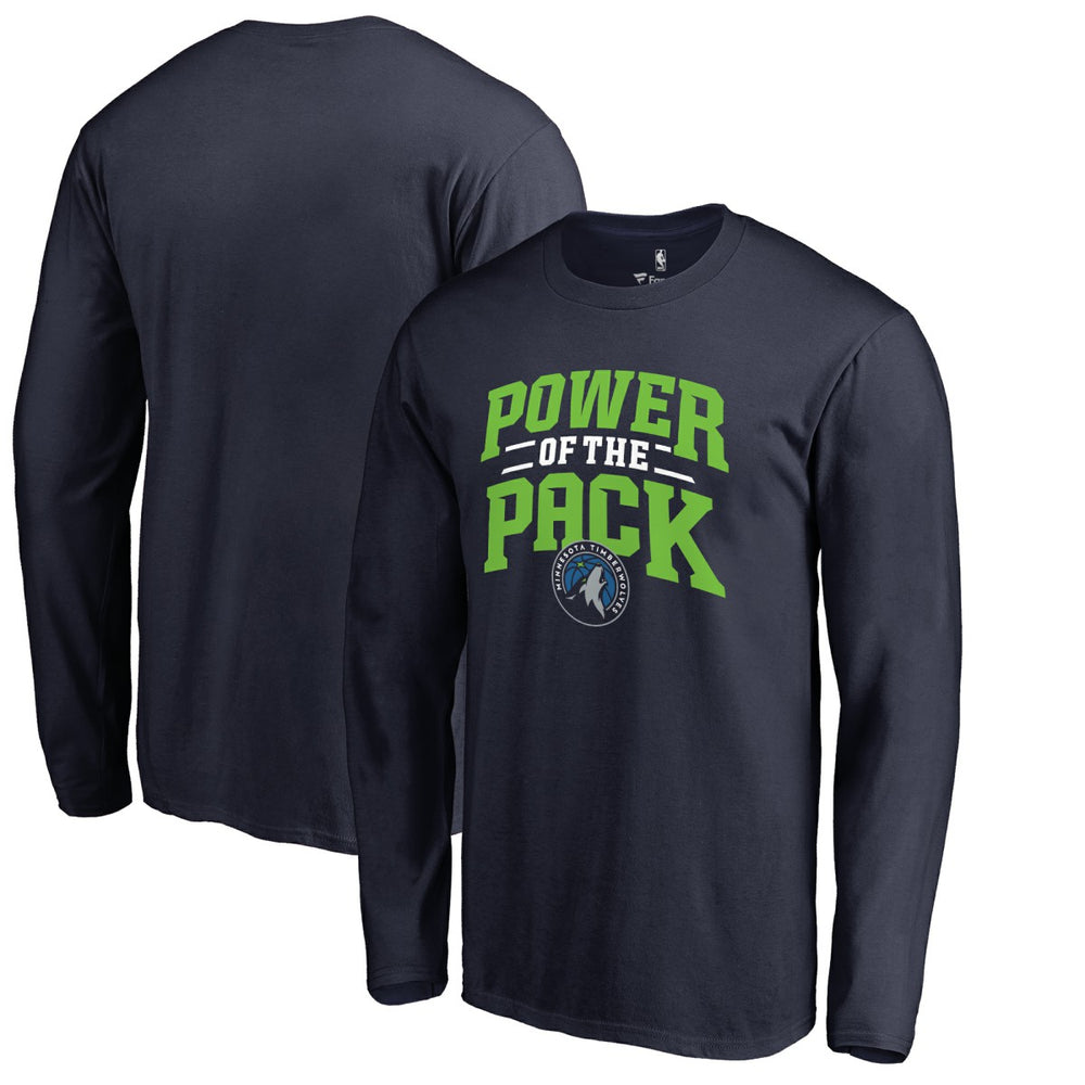 Navy Minnesota Timberwolves Power of the Pack Hometown Collection Long Sleeve T-Shirt | NBA