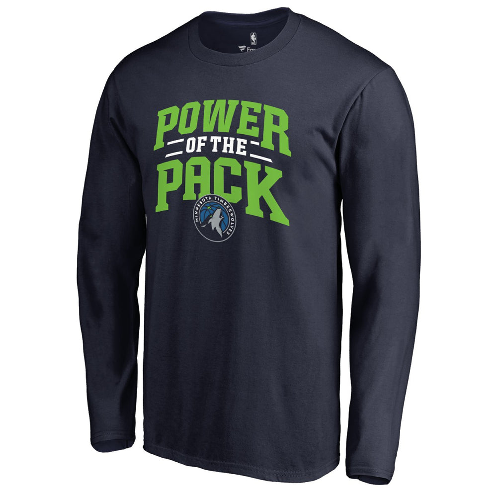 Navy Minnesota Timberwolves Power of the Pack Hometown Collection Long Sleeve T-Shirt | NBA
