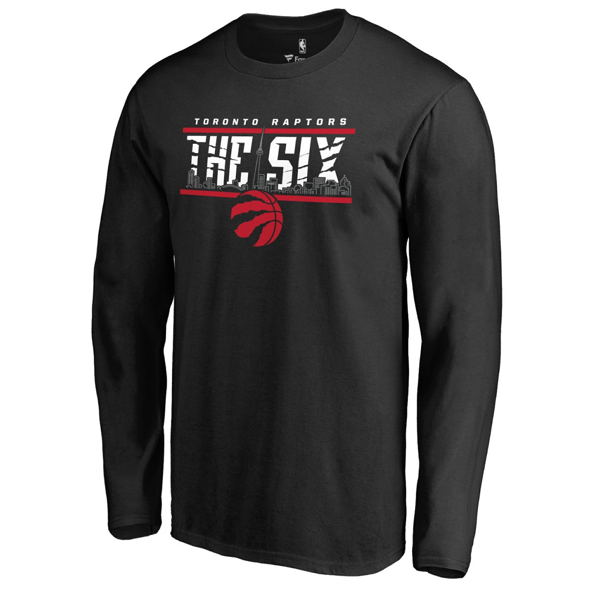 Black Toronto Raptors The Six Hometown Collection Long Sleeve T-Shirt | NBA